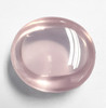 65.96 cts Oval Cabochon 25x23 mm Natural Pink Rose Quartz {Flawless-VVS}