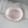 86.86 cts Oval Cabochon 30x27 mm Natural Pink Rose Quartz {Flawless-VVS}