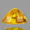 4.50 mm Trilliant AAA Fire AAA Yellow Sapphire Natural {Flawless-VVS}--AAA Grade