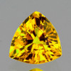 4.50 mm Trilliant AAA Fire AAA Yellow Sapphire Natural {Flawless-VVS}--AAA Grade