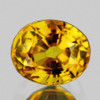 6.5x5.5 mm {1.03 cts} Oval AAA Fire AAA Golden Yellow Sapphire Natural {VVS}