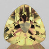 11.00 mm {3.97 cts} Trillion AAA Fire Natural Vivid Yellow Citrine {Flawless-VVS1}