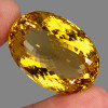 24x17 mm { 21.53 cts} Oval AAA Fire Intense Golden Yellow Citrine Natural {Flawless-VVS1}
