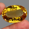 24x17 mm { 21.53 cts} Oval AAA Fire Intense Golden Yellow Citrine Natural {Flawless-VVS1}
