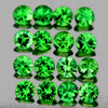 2.30 mm 20 pcs Round Brilliant Cut AAA Fire Top Chrome Green Tsavorite Garnet Natural {Flawless-VVS1}