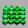 1.80 mm 35 pcs Round Diamond Cut AAA Fire Emerald Green Tsavorite Garnet Natural {Flawless-VVS}