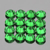 1.50 mm 60 pc Round Diamond Cut AAA Fire Emerald Green Tsavorite Garnet Natural (VVS}