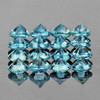 1.20 mm 100 pcs Round Machine Brilliant Cut AAA Fire Teal Green Blue Sapphire {Flawless-VVS}