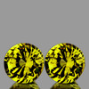 4.50 mm 2 pcs {1.00 cts} Round AAA Fire AAA Vivid Yellow Mali Garnet Natural {Flawless-VVS}--AAA Grade