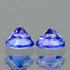 3.80 mm 2 pcs Round AAA Fire Purple Blue Tanzanite Natural {Flawless-VVS1}