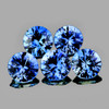 3.70 mm 5 pcs Round Machine Cut AAA Ceylon Blue Sapphire Natural {Flawless-VVS}--AAA Grade