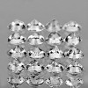 2.50 mm 16 pcs {1.19 cts} Round Brilliant Machine Cut White Spinel Mogok Natural {Flawless-VVS1}