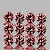 2.50 mm 12 pcs Round Machine Cut Padparadscha Orange Spinel Mogok Natural {Flawless-VVS1}