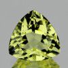 7.00 mm {1.09 cts} Trillion Brilliant Cut Best AAA Fire Green Gold Lemon Quartz Natural {Flawless-VVS1}