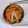 6.00 mm { 0.93 cts} Round Brilliant Machine Cut Extreme Brilliancy Natural  AAA Imperial Orange Zircon {Flawless-VVS1}--AAA Grade