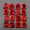 2.00 mm 20 pcs Round Brilliant Machine Cut AAA Fire AAA Red Sapphire Natural {Flawless-VVS1}