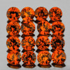 2.00 mm 20 pcs Round Brilliant Machine Cut AAA Fire Intense Orange Sapphire Natural {Flawless-VVS1}