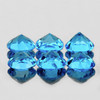 5.50 mm 6 pcs Round Best Sparkling Swiss Blue Topaz Natural {Flawless-VVS1}