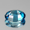 8.5x7 mm {2.33 cts} Oval AAA Fire AAA Blue Zircon Natural {Flawless-VVS1}