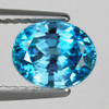 9x7 mm {3.17 cts} Oval AAA Fire Top Blue Zircon Natural {Flawless-VVS1}