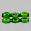 5x3 mm 6 pcs Oval AAA Fire AAA Chrome Green Diopside Natural {Flawless-VVS1}