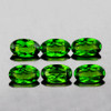 5x3 mm 6 pcs Oval AAA Fire AAA Chrome Green Diopside Natural {Flawless-VVS1}