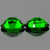 7x5 mm 2 pcs Oval AAA Fire Chrome Green Diopside Natural {Flawless-VVS1}