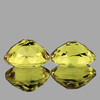 8x6 mm 2pcs Oval AAA Fire Canary Yellow Beryl 'Heliodor' Natural {Flawless-VVS1}