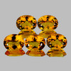 8x6 mm 5 pcs Oval AAA Fire Intense AAA Golden Yellow Citrine Natural (Flawless-VVS}--AAA Grade