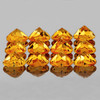 5.00 mm 12 pcs Heart Brilliant Cut Best AAA Fire Intense Golden Yellow Citrine {Flawless-VVS1}--AAA Grade