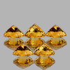 7.00 mm 5 pcs Trillion AAA Fire AAA Golden Yellow Citrine Natural {Flawless-VVS1}