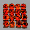 3.00 mm 25 pcs Round AAA Fire Intense Madeira Orange Red Citrine Natural [Flawless-VVS]