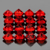 3.50 mm 16 pcs Round Machine Cut AAA Luster Natural Red Mozambique Garnet {Flawless-VVS}