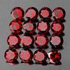 2.50 mm 50 pcs Round Fire Dark Red Mozambique Garnet Natural {Flawless-VVS1}