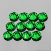 2.50 mm 12 pcs Round Brilliant Cut AAA Fire Emerald Green Tsavorite Garnet Natural {Flawless-VVS}--AAA Grade