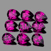 5x4 mm 9 pcs Pear AAA Fire Pink Purple Rhodolite Garnet Natural {Flawless-VVS}