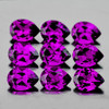 5x4 mm 9 pcs Pear AAA Fire Magenta Purple Rhodolite Garnet Natural (Umbalite){Flawless-VVS}--AAA Grade