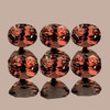 4.00x3.50mm 6 pcs Oval AAA Fire Color Change Garnet Natural {Flawless-VVS}