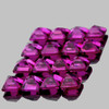 2.50 mm 25 pcs Square AAA Fire Intense Purple Rhodolite Garnet Natural  {Flawless-VVS}--AAA Grade