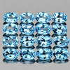 4x3 mm 16 pcs Oval Brilliant Cut Best AAA Fire Natural Sky Blue Topaz {Flawless-VVS1}