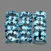 5x4 mm 9 pcs Oval AAA Fire Natural Sky Blue Topaz {Flawless-VVS1}