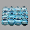 3.00 mm 30 pcs Square AAA Fire Natural Sky Blue Topaz {Flawless-VVS1}