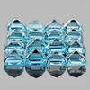 2.50 mm 40 pcs Square AAA Fire Natural Sky Blue Topaz {Flawless-VVS1}