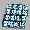 2.50 mm 40 pcs Square AAA Fire Natural Sky Blue Topaz {Flawless-VVS1}