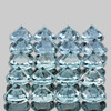 2.20 mm 20 pcs Round AAA Fire Natural Blue Aquamarine (Flawless-VVS}