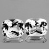 10x8 mm 2 pcs Cushion AAA Fire Diamond White Topaz Natural {Flawless-VVS1}