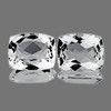 12x10 mm 2 pcs Cushion AAA Fire Diamond White Topaz Natural {Flawless-VVS1}