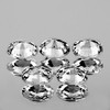 4x3 mm 5 pcs Oval AAA Fire Diamond White Sapphire Natural {Flawless-VVS}