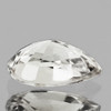 6x5 mm {0.56 cts} Pear AAA Fire Natural White Sapphire {Flawless-VVS}