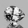 5x4 mm 1 pcs Pear AAA Fire Diamond White Sapphire Natural {Flawless-VVS}